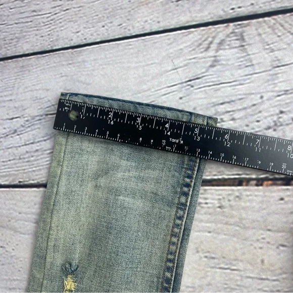 Serenede Jeans Mens 30 (30x33) Skinny Grunge Distressed Patched Faded Stretch